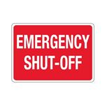 Emergency Shut-Off Sign